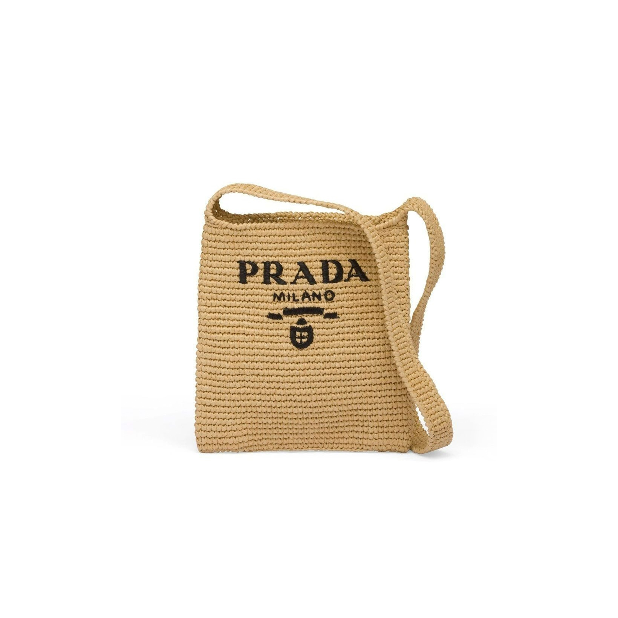 PRADA RAFFIA WOVEN TOTE BAG 1BG184 (29*25cm)
